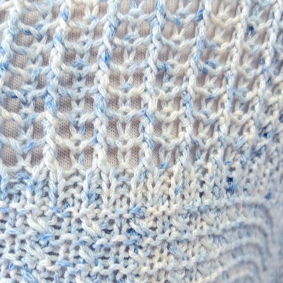 TALBOTS open stitch sailor collar sweater - Picture 3 of 7